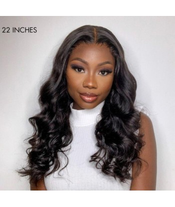 Voorgesneden voorkant van de voorkant Body Wave Dark Bruin "Ready-to-Wear" Destocking shop