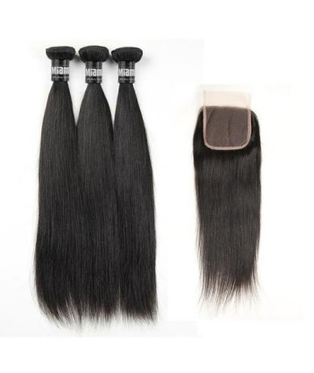 3 Paquets de Tissage  + Closure Straight acheter