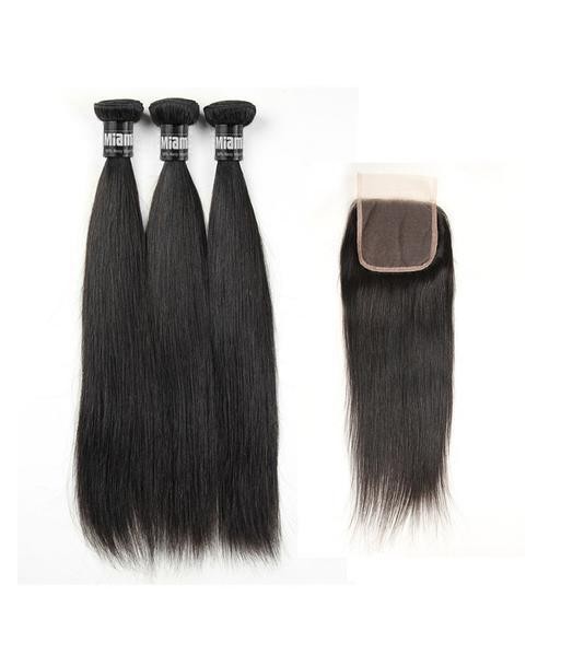 3 Paquets de Tissage  + Closure Straight acheter