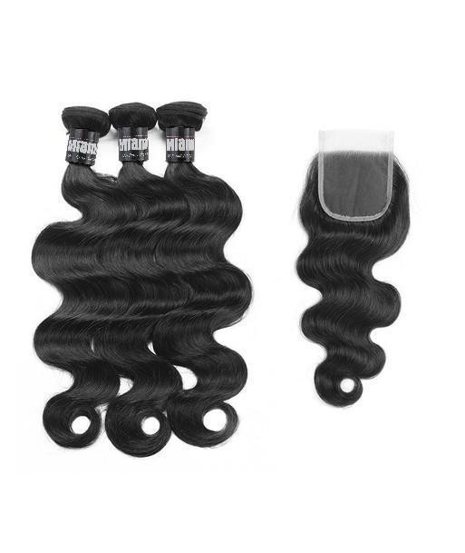 3 Paquets de Tissage  + Closure Body Wave pas chere