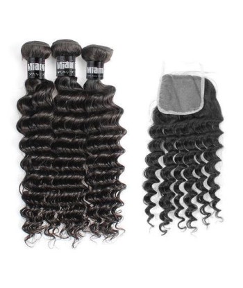 3 Paquets de Tissage  + Closure Deep Wave acheter en ligne