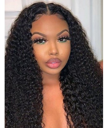 Front lace 4x4" Kinky Curly Brun Foncé de la marque