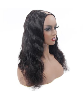 Perruque U-Part Body Wave Brun Foncé français