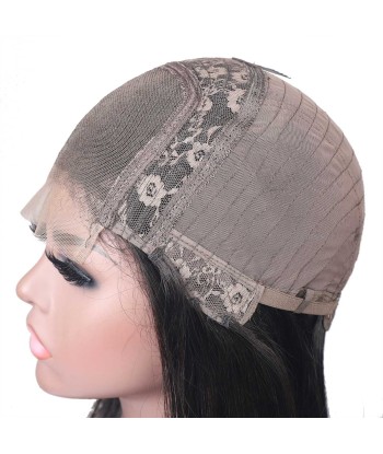 Bobo Wig Front Lace 4x4" Raide Brun Foncé prix pour 