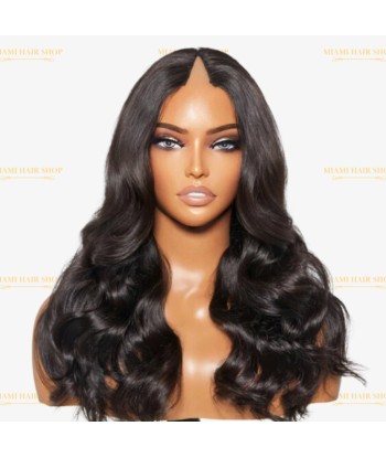 Perruque V-Part Body Wave Brun Foncé Paris Déstockage Promo