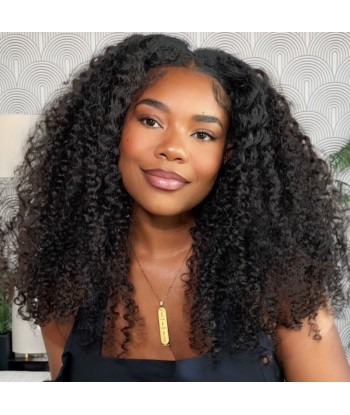 Perruque V-Part Kinky Curly Brun Foncé Jusqu'à 80% De Réduction