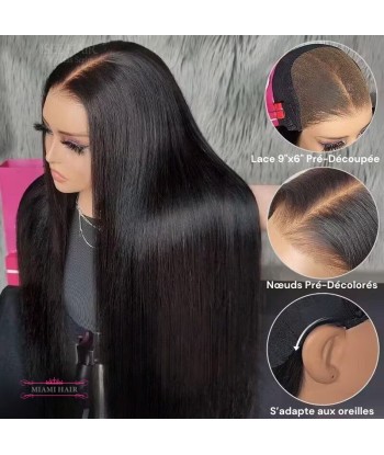 Perruque HD Miami HairFlex 9x6 Straight français