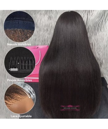 Perruque HD Miami HairFlex 9x6 Straight français