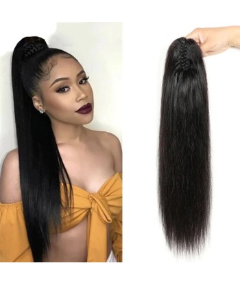 Queue de cheval Ponytail  Noir à Pince Naturel Remy Hair Straight Toutes les collections ici