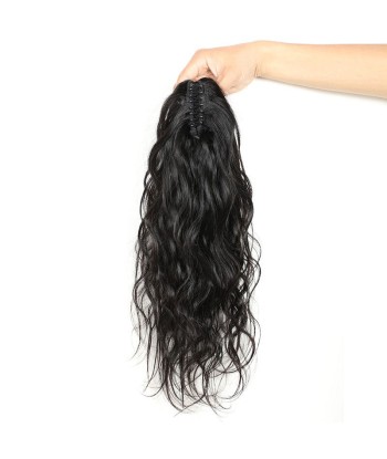 Queue de cheval Ponytail  Noir à Pince Naturel Remy Hair Body Wave le des métaux précieux