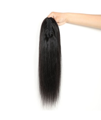 Queue de cheval Ponytail  Noir à Pince Naturel Remy Hair Yaki Straight pas cher chine