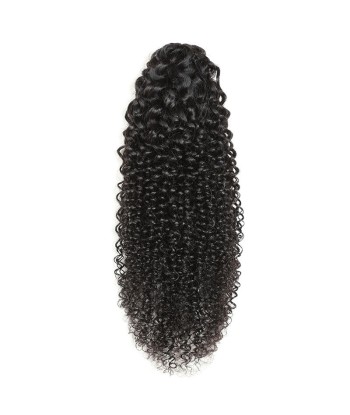 Queue de cheval Ponytail  Noir à Pince Naturel Remy Hair Kinky Curly À commander