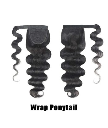 Queue de cheval Ponytail  Noir Ruban Magique Remy Hair Body Wave Venez découvrir notre 