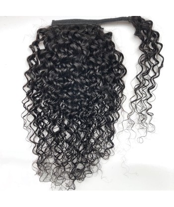 Queue de cheval Ponytail  Noir Ruban Magique Remy Hair Water Wave Toutes les collections ici