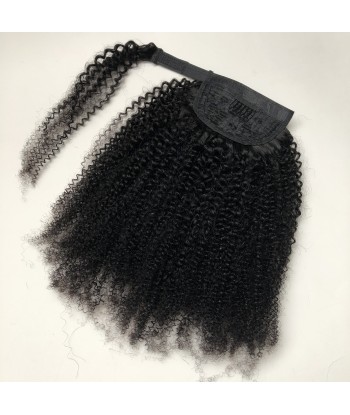 Queue de cheval Ponytail  Noir Ruban Magique Remy Hair  Afro Curly Venez découvrir notre 