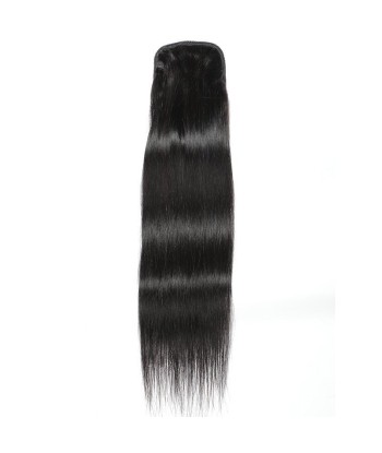 Queue de cheval Ponytail  Noir A Cordon Remy Hair Straight en linge