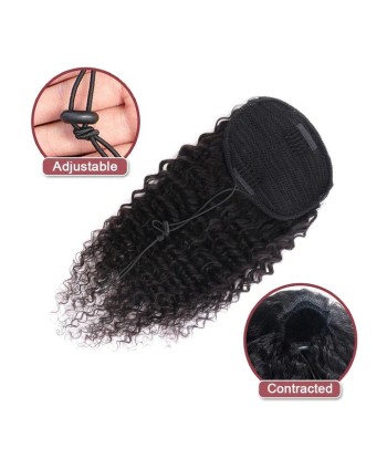 Queue de cheval Ponytail  Noir A Cordon Remy Hair Deep Wave en ligne