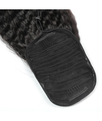 Queue de cheval Ponytail  Noir A Cordon Remy Hair Kinky Straight vente chaude votre 