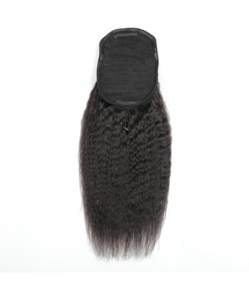 Queue de cheval Ponytail  Noir A Cordon Remy Hair Kinky Straight vente chaude votre 