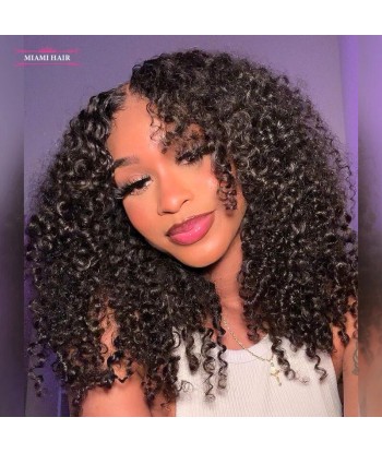 Miami Peinflex 9x6 Kinky Curly 250% HD Wig pas chere