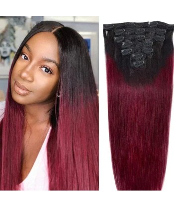 Kit Extensions à Clips Straight Ombre Brun Foncé 99J 120 gr suggérées chez