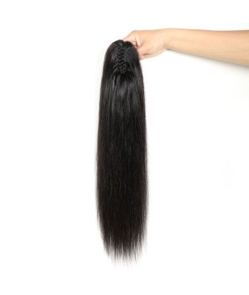 Cola de caballo de cola negra con alicates naturales Remy Cabello recto rembourrage situé sous