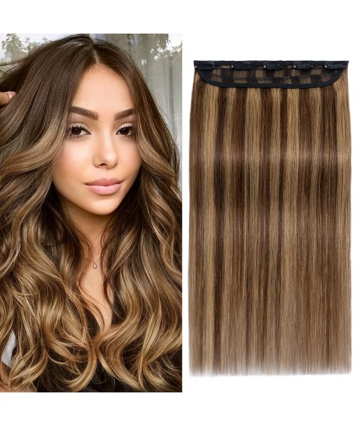 Extension à Clips Straight Chatain Méché Blond Mono Bande Maxi Volume de France