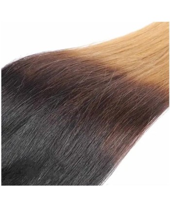 Extension à Clips Straight Ombre Brun Chocolat Blond Mono Bande Maxi Volume Vous souhaitez 