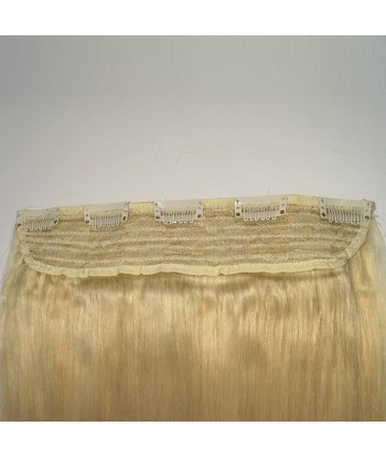 Extension à Clips Straight Blond Platine Mono Bande Maxi Volume Profitez des Offres !