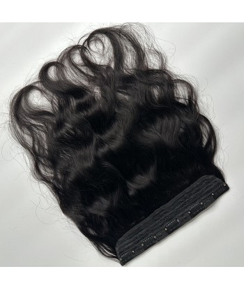 Extension à Clips Natural Wavy Noir Mono Bande Maxi Volume basket pas cher