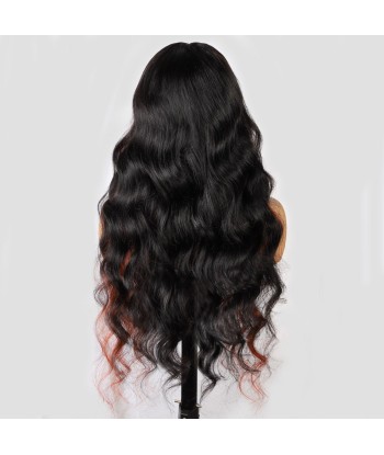 13x4 Lace Body Wave 1B/GINGER 200% pré-découpé, pré-éclairci, sans colle pour bénéficier 