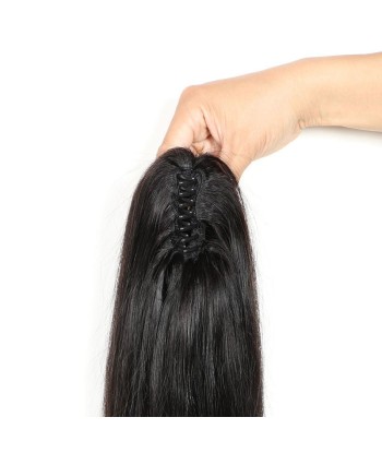 Cola de caballo de cola negra con alicates naturales Remy Cabello recto rembourrage situé sous