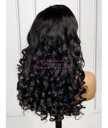 Perruque Lace Wig 13x4 Loose Body Wave - avec Effet Presque Double Drawn et Maximum de Volume en Cheveux Remy Les magasins à Paris