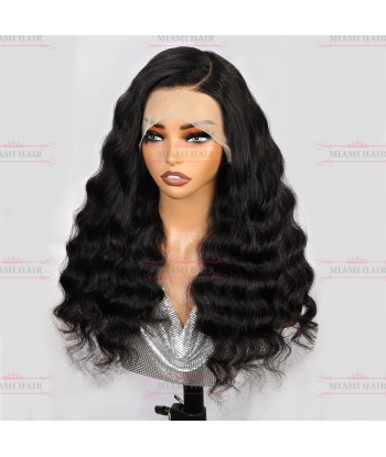 Perruque Lace Wig 13x4 Loose Wave - avec Effet Presque Double Drawn et Maximum de Volume en Cheveux Remy pas chere