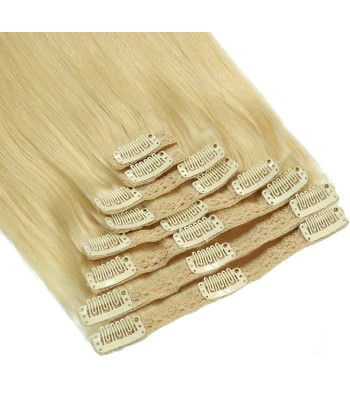 Gerade Blondclips Extensions Kit Platinum gr de pas cher