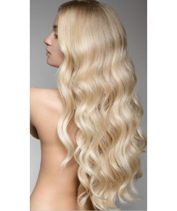 Extensiones de kit con ola de cuerpo rubio platino 120 gr de pas cher