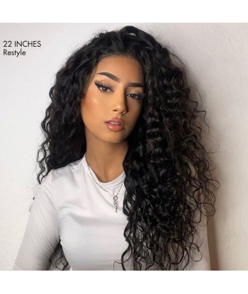 Confort Aéré Perruque Curly Water Wave Sans Colle avec Tulle Pré-découpé 5x5 – Soin du Cuir Chevelu l'achat 