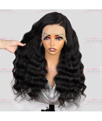 WIG 13x4 Wave de onda suelta Wigh - con casi doble efecto dibujado y volumen máximo en Remy la colonne vertébrale