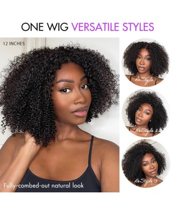 Perruque Boucles Naturelles Sublimes | Sans Colle 5x5 Closure HD Lace avec Bonnet Respirant le concept de la Pate a emporter 