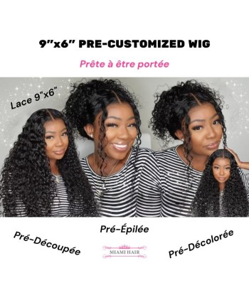 Miami Hairflex 9x6 Water Wave 250% HD Wig À commander