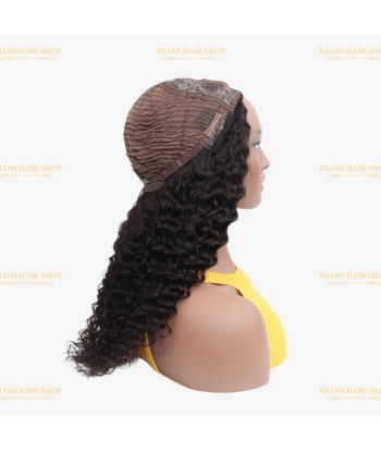 Perruque V-Part Deep Wave Brun Foncé Economisez 