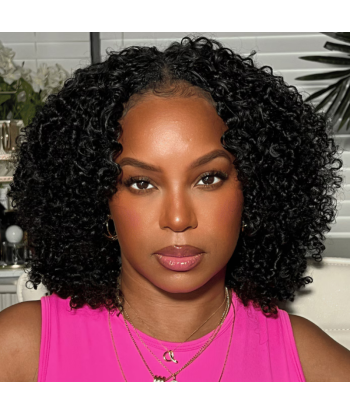 Perruque V-Part Kinky Curly Brun Foncé prix