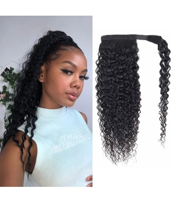 Queue de cheval Ponytail  Noir Ruban Magique Remy Hair  Afro Curly ouvre sa boutique