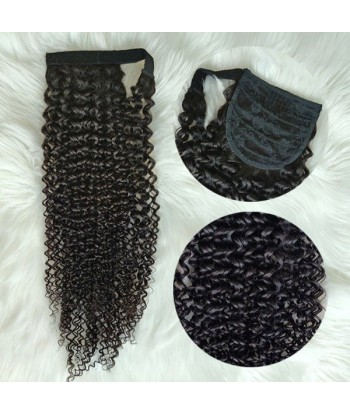 Queue de cheval Ponytail  Noir Ruban Magique Remy Hair  Afro Curly ouvre sa boutique