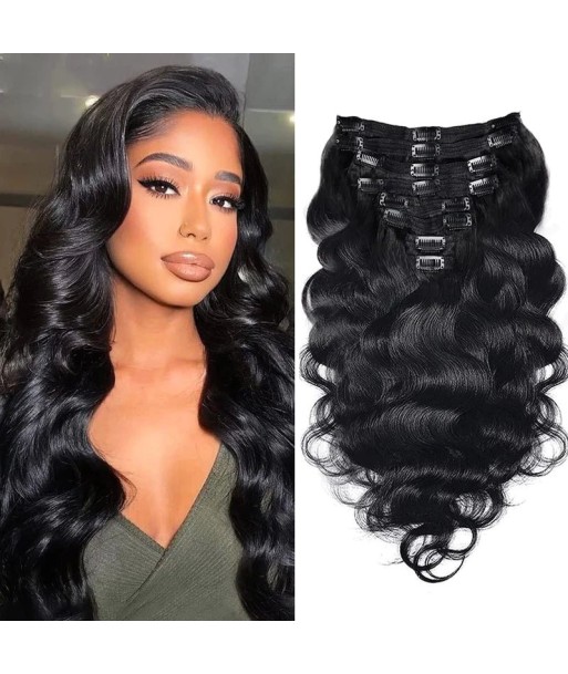 Kit Extensions à Clips Body Wave Noir 120 gr Comparez plus de prix