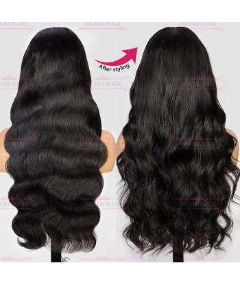 Perruques en Dentelle 13x4 BODY WAVE avec Effet Presque Double Drawn et Maximum de Volume en Cheveux Remy Vous souhaitez 