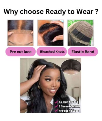 Prédécoupé Front lace Body Wave Brun Foncé « prêt-à-porter » DESTOCKAGE Vous souhaitez 