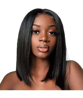 T-La-Straight Dark Brown brillant des détails fins