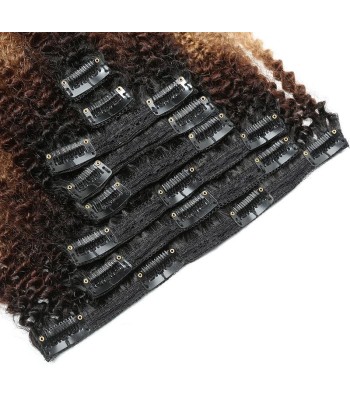 Versaute lockige Krawatte und Farbstoff Brun / Chatain Clip Extensions Kit en stock