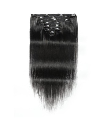 Extensiones de clip rectos negros 120 gr france